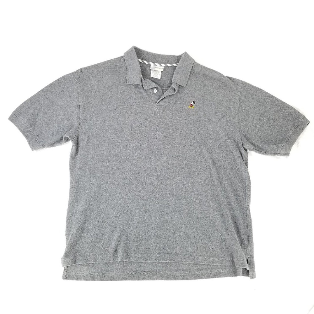 Disney Polo Shirt Embroidered Mickey Size Large